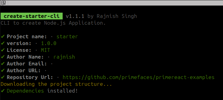 create-starter-cli
